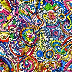 1202 Abstract Ink Doodles: A creative and expressive background featuring abstract ink doodles in playful and vibrant colors that evoke a sense of spontaneity and artistic expression4, Generative AI
