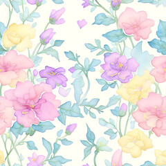 Obraz premium Seamless floral pattern