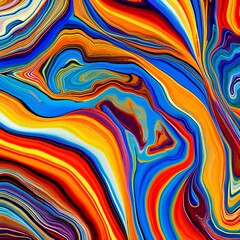 1159 Abstract Ink Marbling: An artistic and expressive background featuring abstract ink marbling in bold and vibrant colors that create a dynamic and creative ambiance5, Generative AI