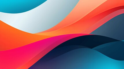 colorful silk gradient background banner abstract background Generative AI full color stock illustration