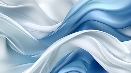 Obraz premium blue silk background banner abstract background Generative AI stock illustration