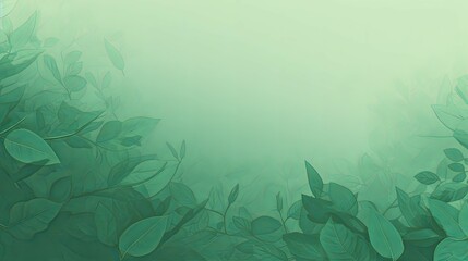 Fototapeta na wymiar green nature gradient background banner abstract background with leaf foliage Generative AI stock illustration