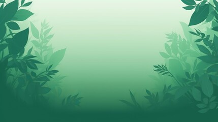 Fototapeta na wymiar green nature gradient background banner abstract background with leaf foliage Generative AI stock illustration