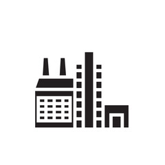 Obraz premium Building Factory Pipe Icon