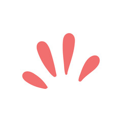 hand drawn doodle elements motion effect lines For a lovely party decoration for children.