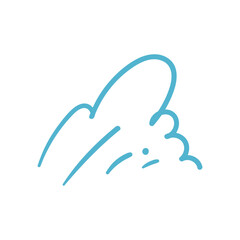 hand drawn doodle elements motion effect lines For a lovely party decoration for children.