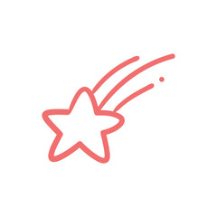 hand drawn doodle elements motion effect lines For a lovely party decoration for children.