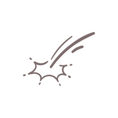 hand drawn doodle elements motion effect lines For a lovely party decoration for children.