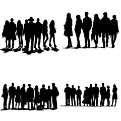 silhouettes, silhouettes of people
