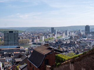 aerial view of liege belgium