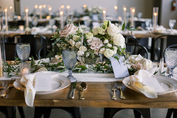 wedding table setting