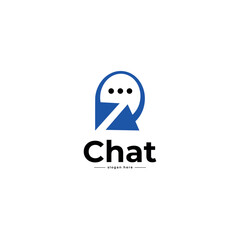 Logo Chatting App Vector Template Design, Talk Logo, designed for chat applications