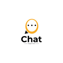 Logo Chatting App Vector Template Design, Talk Logo, designed for chat applications