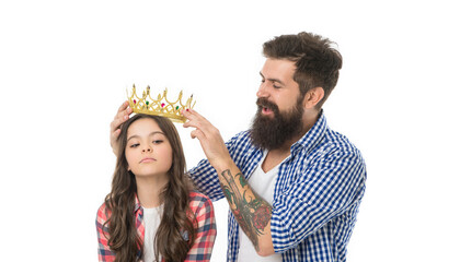 Winner and prize. Premium award. Ceremony awarding. Giving all best to daughter. Victory award....