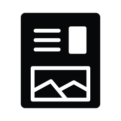 layout glyph icon illustration vector graphic