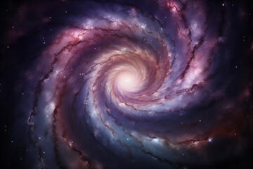 Swirl galaxy in the universe generative AI