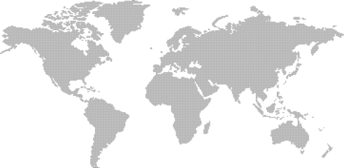 Fotobehang map of the world dots © daffaeshan