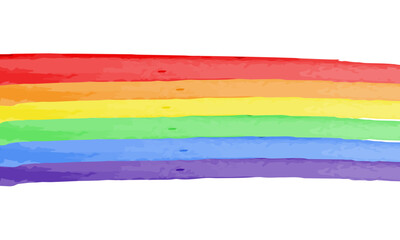 Ultra HD 4K watercolor strokes presentation background with rainbow color. Trendy modern background. Vector horizontal banner