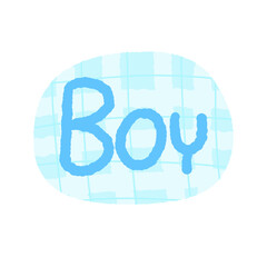 boy and girl label