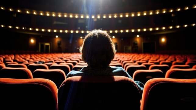 professional movie critic watching a film generative ai