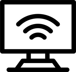 computer icon with black color