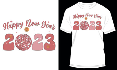 Happy New Year 2023 T-shirt Design