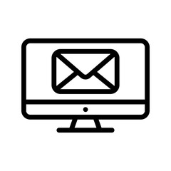 Email icon. sign for mobile concept and web design. vector illustration