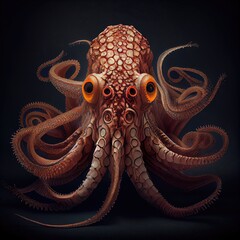 Obraz premium giant octopus, generative AI