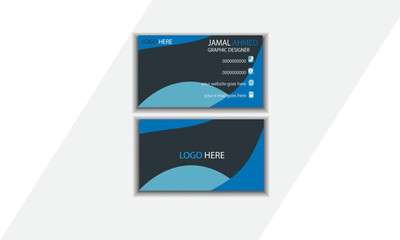  Double-sided creative business card layout design Modern creative and clean visiting card business card design template corporate style