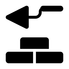 Trowel Bricks Icon