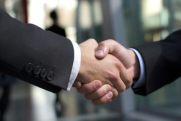 Closeup of A Businessman Hand Shake