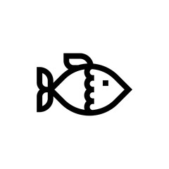 fish icon with black color