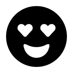 Emoji Grin Hearts Icon