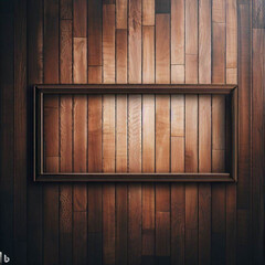 wooden window with shelves
