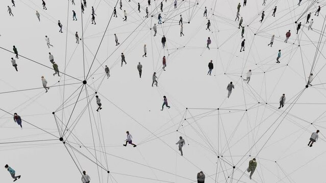 Virtual connections. Visualising the networking of strangers.