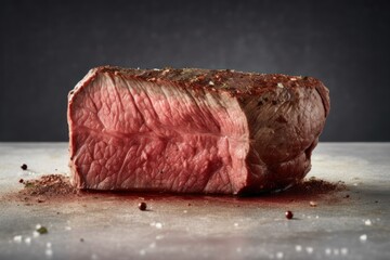 wagyu beef rare steak Roast Cinematic Editorial Food Photography - obrazy, fototapety, plakaty