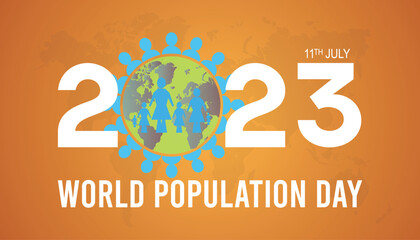 Fototapeta na wymiar World Population Day Vector Illustration.banner design template Vector illustration background design.