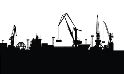 construction worker silhouette vector design illustration