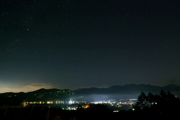 山中湖パノラマ台からの夜景1
