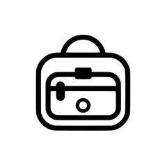 Makeup bag vector illustration isolated on transparent background