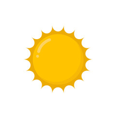 Vector illustration of the sun shines