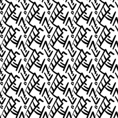 seamless pattern with oblique black segments