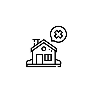no home icon vector graphic with colors