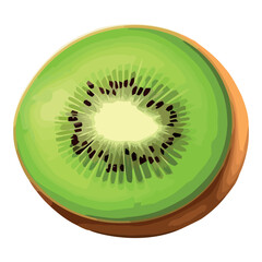 Juicy kiwi slice