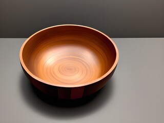 close up wooden bowl on tabel