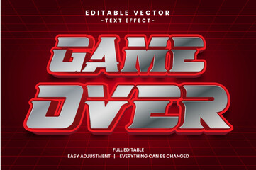 Fototapeta premium Game Event Vector Text Effect Editable