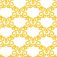 Digital png illustration of yellow repetitive shape pattern on transparent background