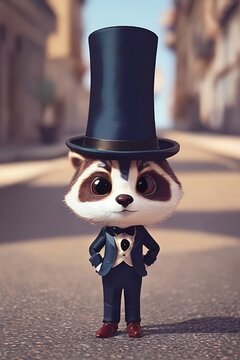 3d person with hat