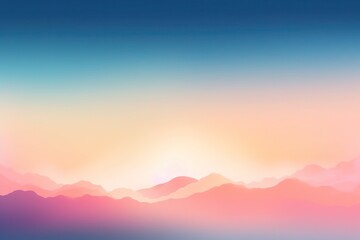 Obraz premium Abstract Gradient Background. Futuristic Landscape Colorful Background. Generative AI