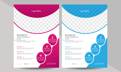 Professional & Modern Flyer Cover Design template for Development your business and target consumer 